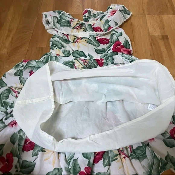 Janie and Jack Girls Floral Gauze Dress - Picture 4 of 8